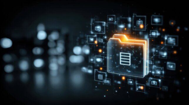 Inside the glowing database, every folder will import new logs and export files during a transfer to remote storage for a safe backup