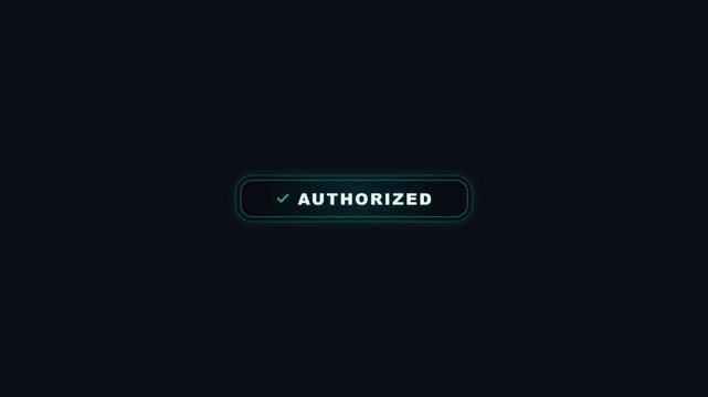 Biometric Fingerprint Scan Authorization Technology with Verified Access. 4K