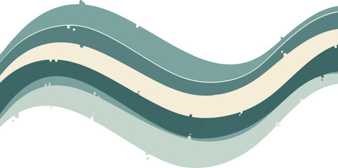 Abstract teal blue wavy line graphic vector illustration with abstract background illustration decorative creativity movement backdrop stylized geometric composition minimalism wallpaper © plustration