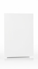 Naklejka premium Blank white mockup poster on clean background