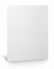 Fototapeta premium Blank Vertical White Paper Poster Mockup