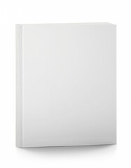 Fototapeta premium Blank white book mockup isolated on white background