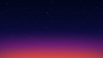 Fototapeta premium starry night glowing and shiny stars sunset sky ,space and galaxy dark science landscape social media background