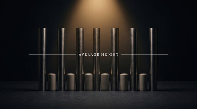 misleading average cylinders statistics visualization data comparison height illusion bars chart analysis concept