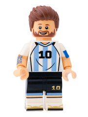 Obraz premium Dortmund - Deutschland 28. Mai 2026 - Lego Minifigure Weltfußballer Lionel Messi