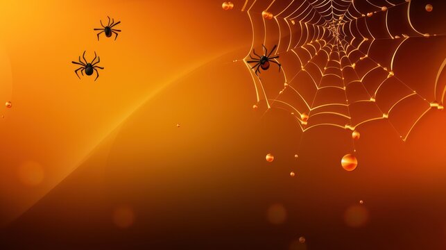 Entrap your audience in a web of golden elegance this Halloween season.