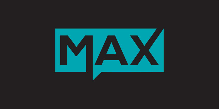MAX letter logo vector minimalist, company logo design.