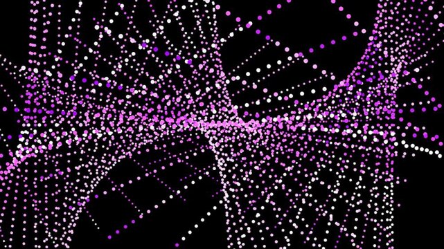 Abstract Pink Particle Wave Motion Graphic