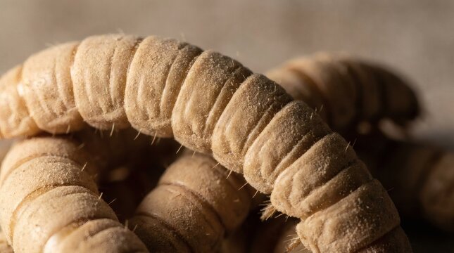 Mealworm larvae body segmentation.