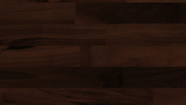 Close-Up of Dark Stained Wooden Surface Highlighting Unique Grain Patterns and Natural Knots for High-Quality Flooring and Home Improvement Projects