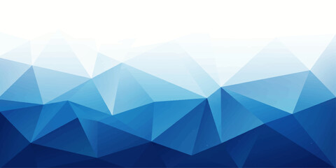 Abstract Blue Polygon Background With Modern Geometric Shapes And Minimal Low Poly Design © iran