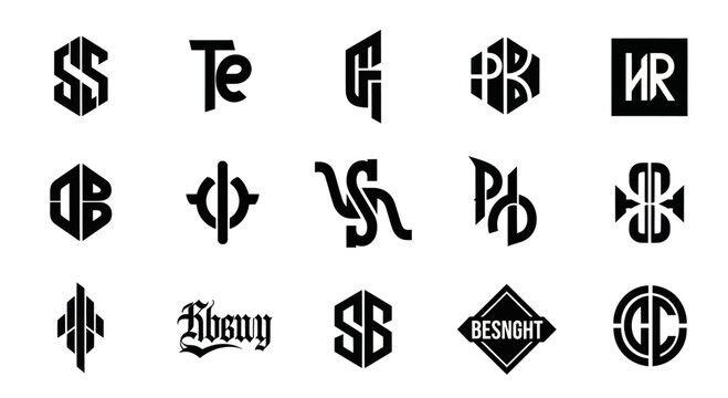 Monogram Logo Collection: Modern & Vintage Initials, Symbols, and Typography