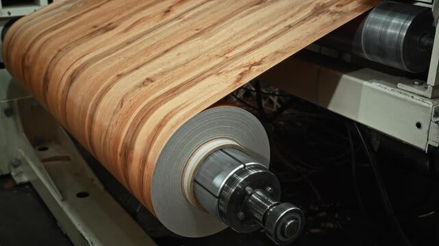 Modern Manufacturing Technology Rapidly Creates And Inspects Wood Grain Laminate Sheets With Precision