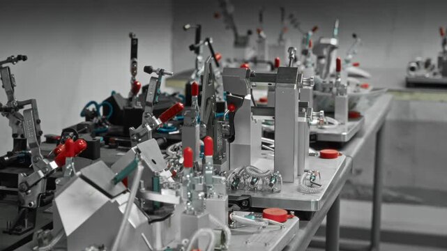 Facility Where Inspection Routines Are Performed With Various Tools And Controlled Environment