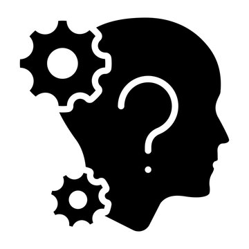 Answer icon vector. Search for an answer illustration sign. Solution symbol. Task logo.