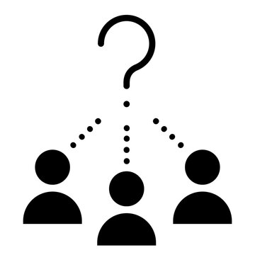Solution icon vector. Task illustration sign. Problem solving symbol. Unknown logo.