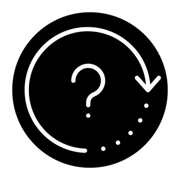 Searching for an answer icon vector. FAQ illustration sign. Question mark symbol. Unknown logo.