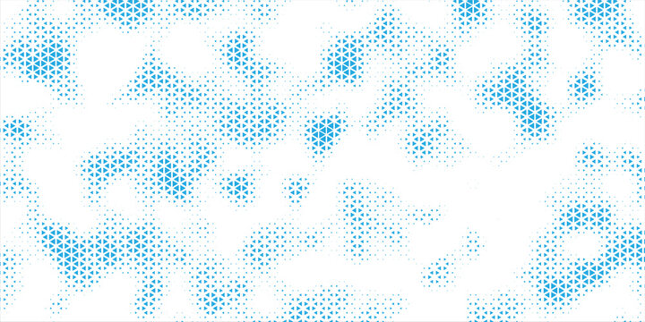 Blue Geometric Mosaic Fade Pattern background illustration