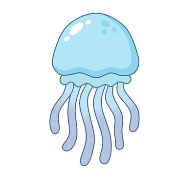 Cute jellyfish ocean and sea ilustration PNG