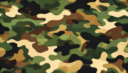 Fototapeta premium Woodland Camouflage Fabric Texture Background 02
