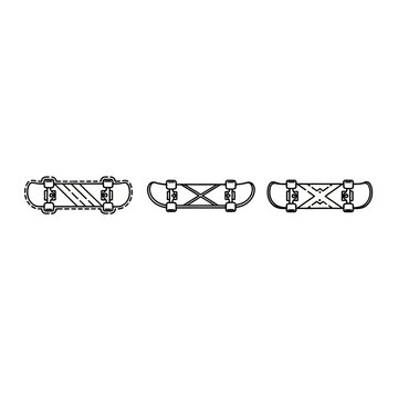 Illustration of Three Different Backpack Styles Side by Side.