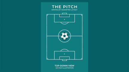 Soccer field diagram with markings lines. © MULUNG DOLLAR