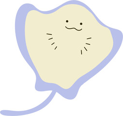 Cute Stingray Character Illustration © dongdong