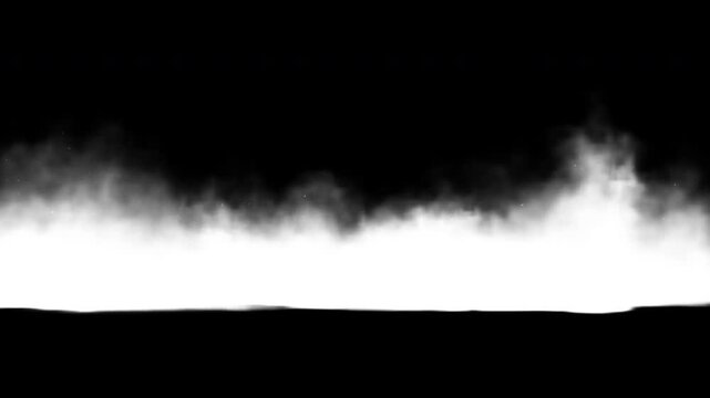 Smoke rises from ground