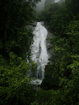 Waterfall in the Nelliyampathy forest, Kerala