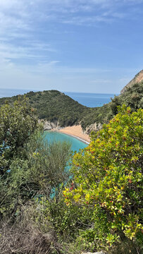 Kraljichna beach secluded cove with turquoise water and coastal vegetation