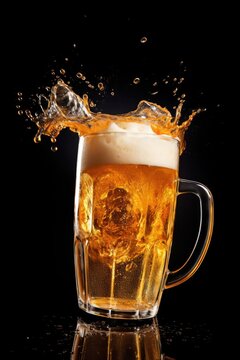 Beer drink lager glass.