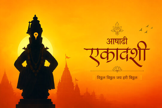 Devshayani Ekadashi/ Ashadhi Ekadashi/ Maha Ekadashi/ Pandharpur Wari Harishayani/ Shayani Ekadashi/ Vitthal Ekadashi/ Prabodhinipurv Ekadashi/ Lord Vitthal Rukmini Devotional Hindu Festival 