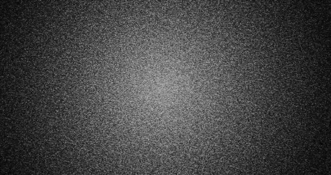 Static TV monochrome noise. Analog static noise texture overlay. TV no signal. Static glitch bands flickering on gray screen. Digital malfunction, glitch art, electronic noise, technical disruption