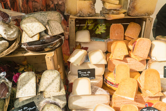 France, Paris, presentation of cheese shop