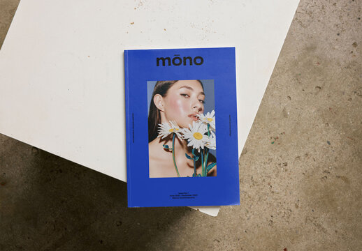 Mockup Of Customizable Magazine Cover