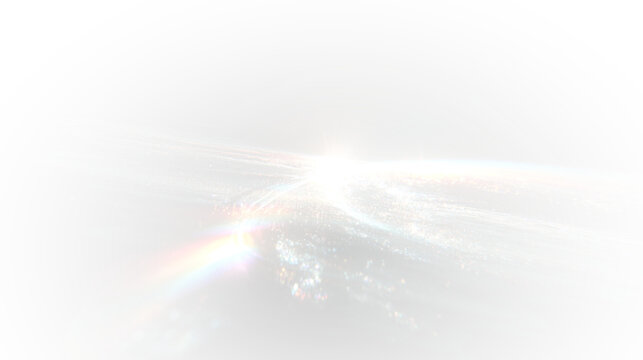 Abstract holographic prism overlay with crystal rainbow glow, shiny spectrum rays and futuristic optical blur, transparent background for fashion vector illustration
