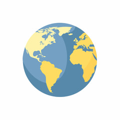 Fototapeta premium Stylized Globe Illustration