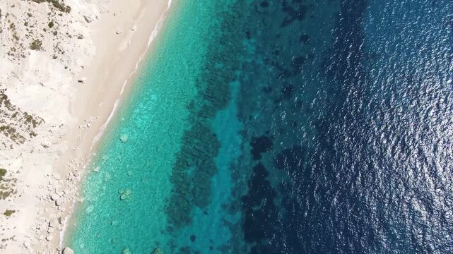 Amazing view of Platia Ammos Beach, Cephalonia, Ionian Islands, Greece