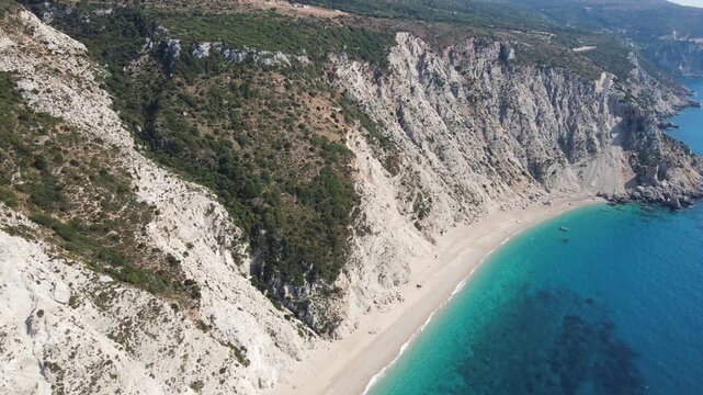 Amazing view of Platia Ammos Beach, Cephalonia, Ionian Islands, Greece