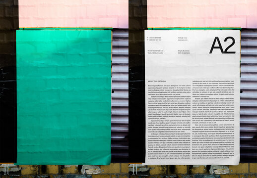 Mockup Of Customized A2 Poster