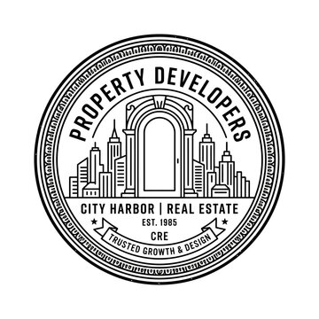 Property Developers Logo Design Emblem.