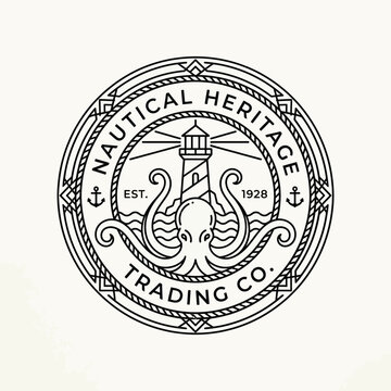 Nautical Heritage Trading Company Logo Seal.