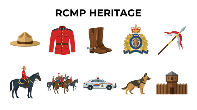 Royal Canadian Mounted Police Heritage Collection Icons
