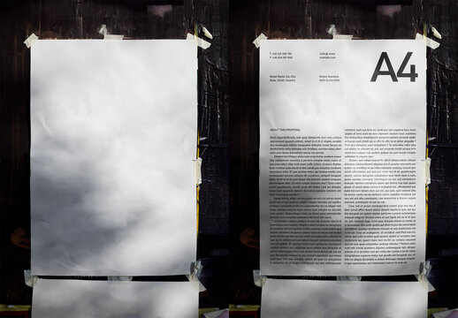 Mockup Of Customizable A4 Poster