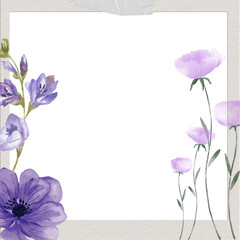 Fototapeta premium violet flowers on a wooden background