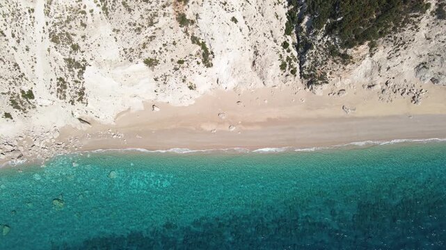 Amazing view of Platia Ammos Beach, Cephalonia, Ionian Islands, Greece