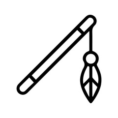 Cat Teaser Wand Feather Icon © mash
