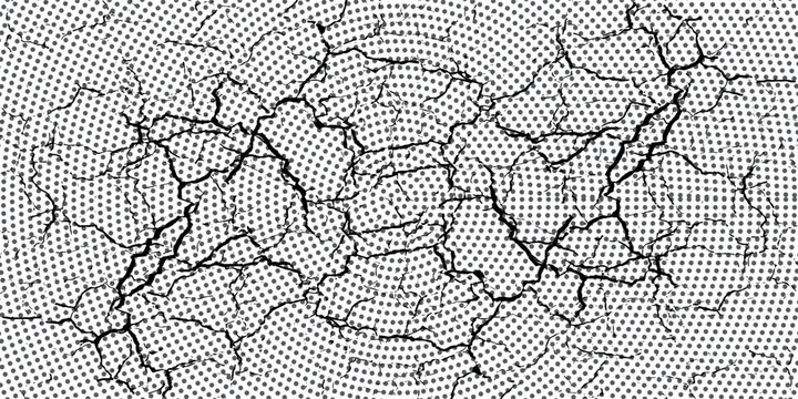 a black and white vector of a cracked wall with round circle finger print effect, crack texture tiles concrete textures desktop wallpaper, texture marble texture wall texture backdrop