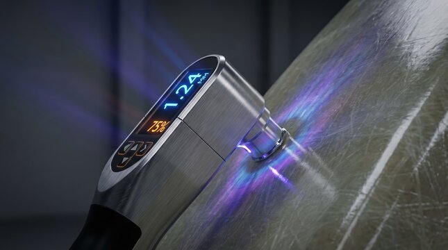 Ultrasonic Thickness Gauge Measuring Pipe Integrity, Non Destructive NDT Testing