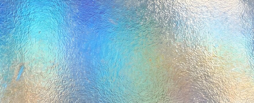 Abstract Holographic Gradient Texture Background Collection with Metallic Foil Effect Blue, Gold, Silver version